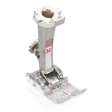 BERNINA Rücktransport Nähfuss mit transparenter Sohle #34